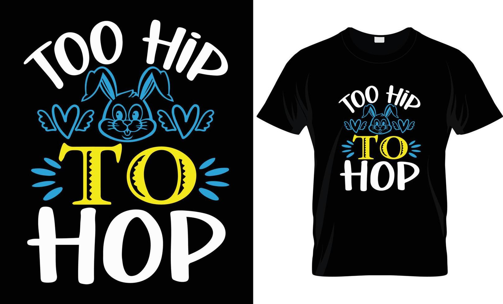 EASTER T - SHIRT DESIGN. vector