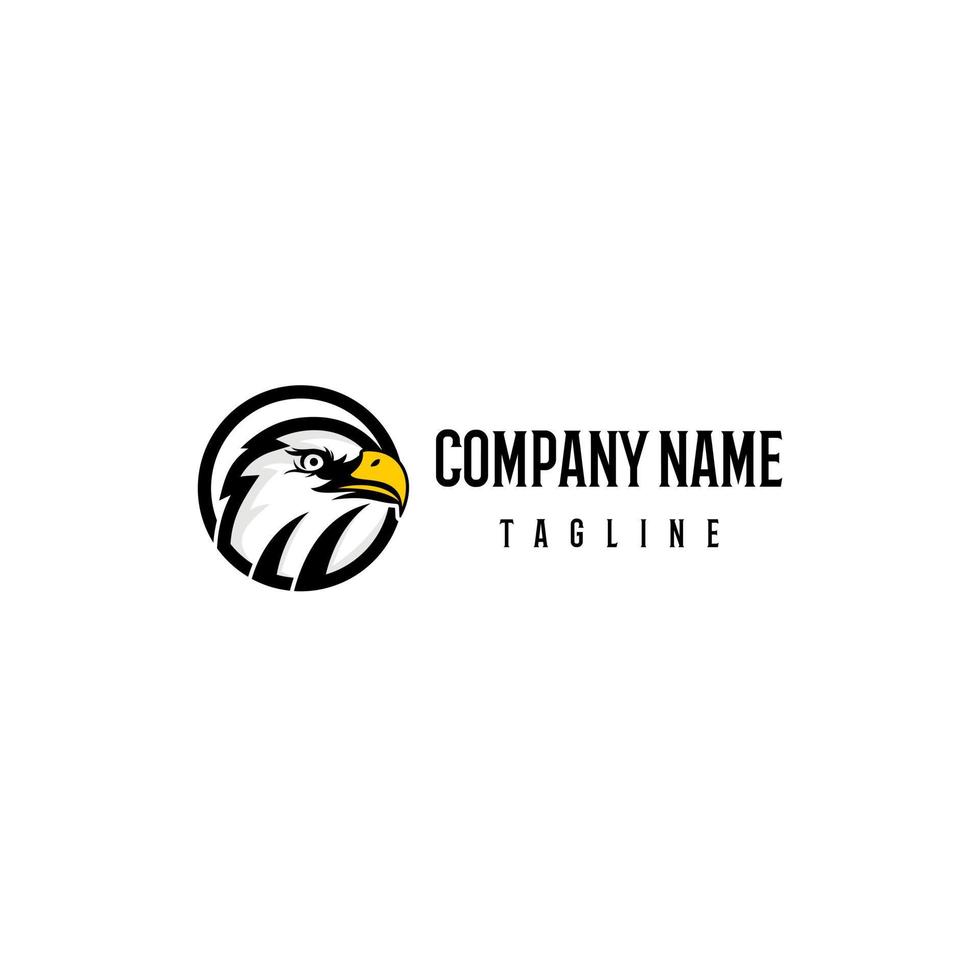 Bald eagle logo design template. Awesome a bald eagle logo. A bald eagle logotype. vector