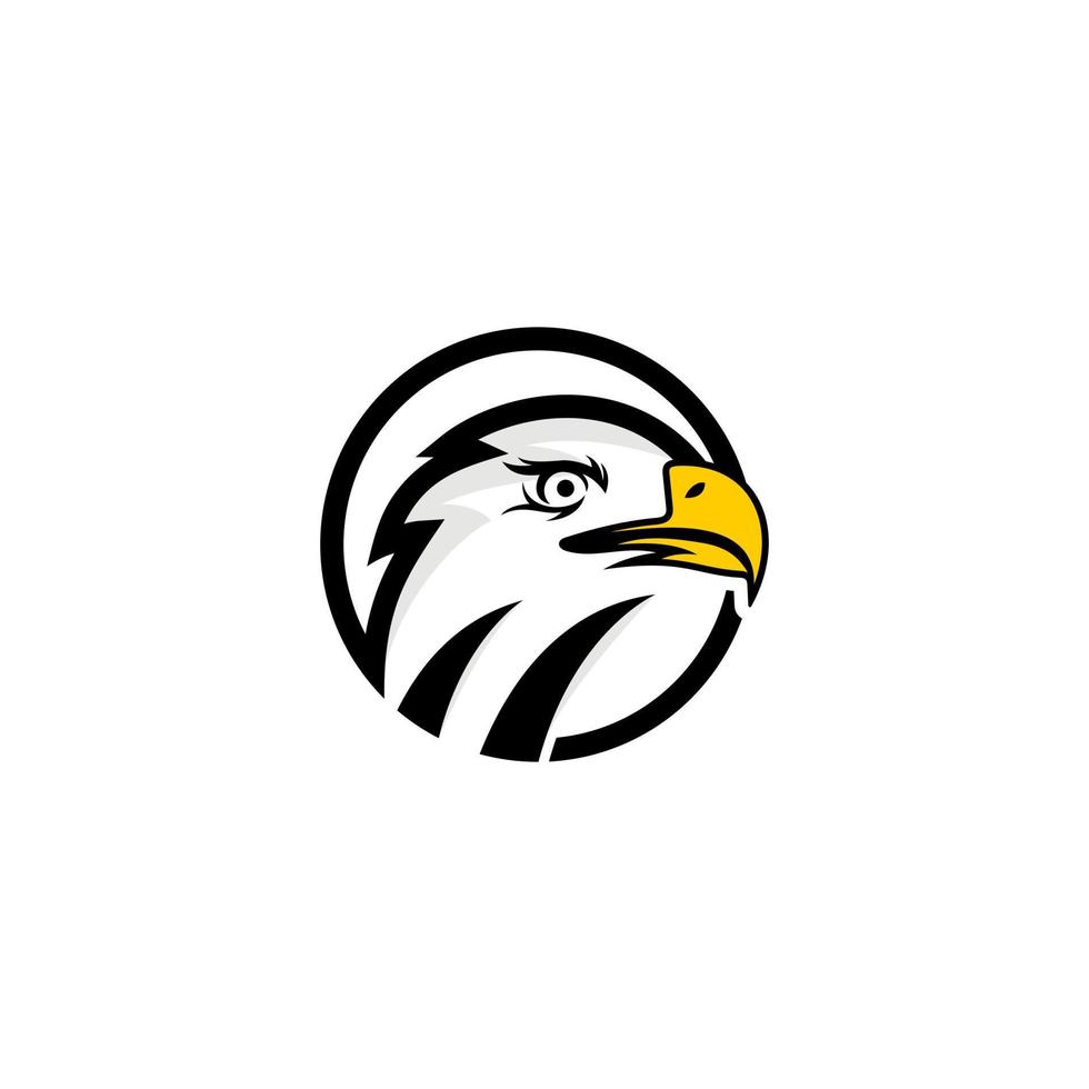 Bald eagle logo design template. Awesome a bald eagle logo. A bald eagle logotype. vector