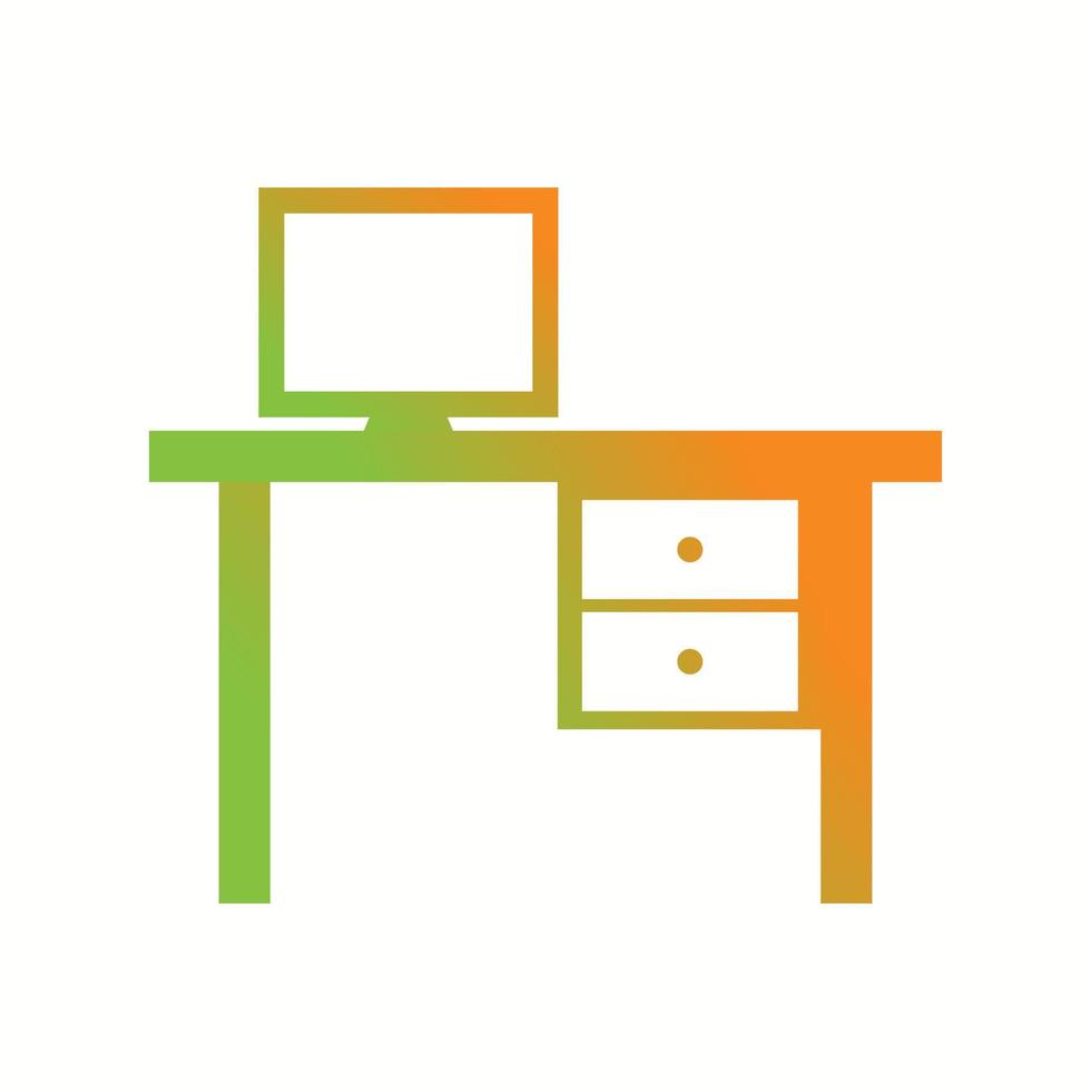 Beautiful Workplace Vector Glyph icon