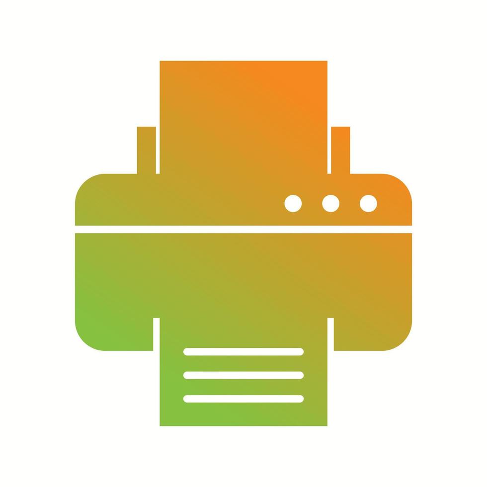Beautiful Printer Vector Glyph icon