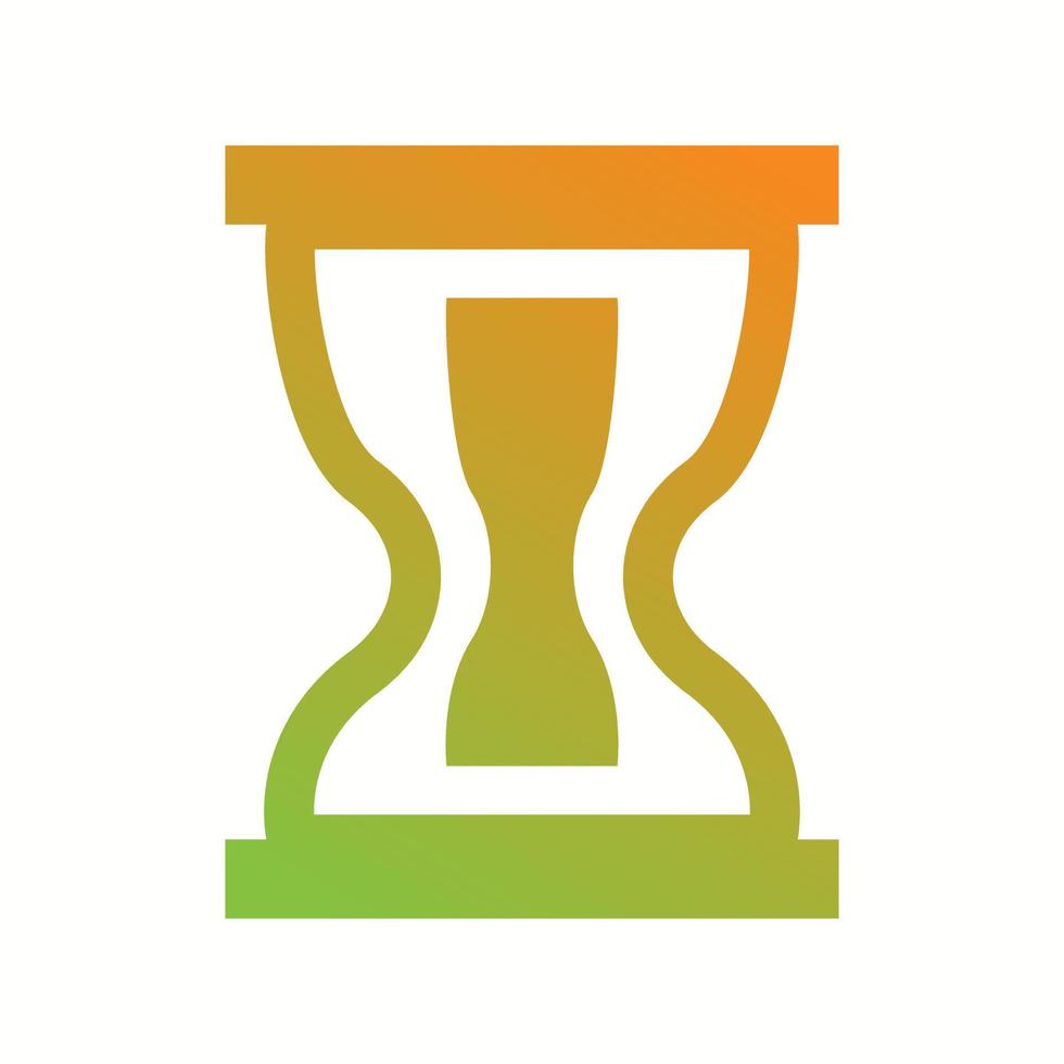 Beautiful hourglass Vector Glyph icon