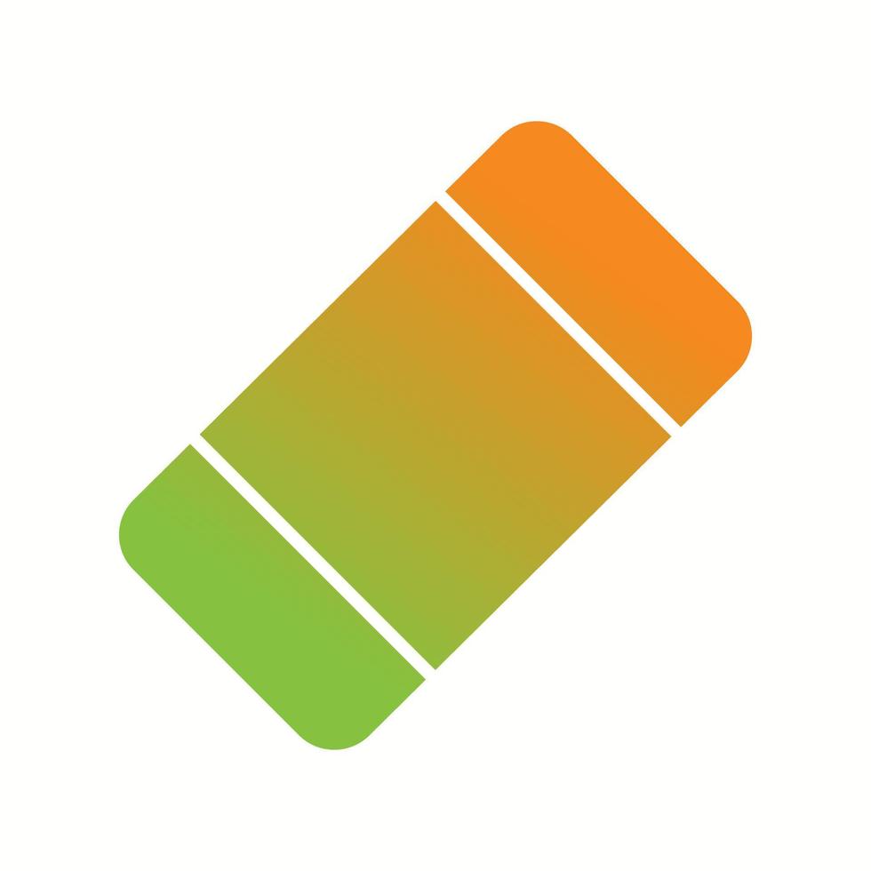 Beautiful Eraser Vector Glyph icon