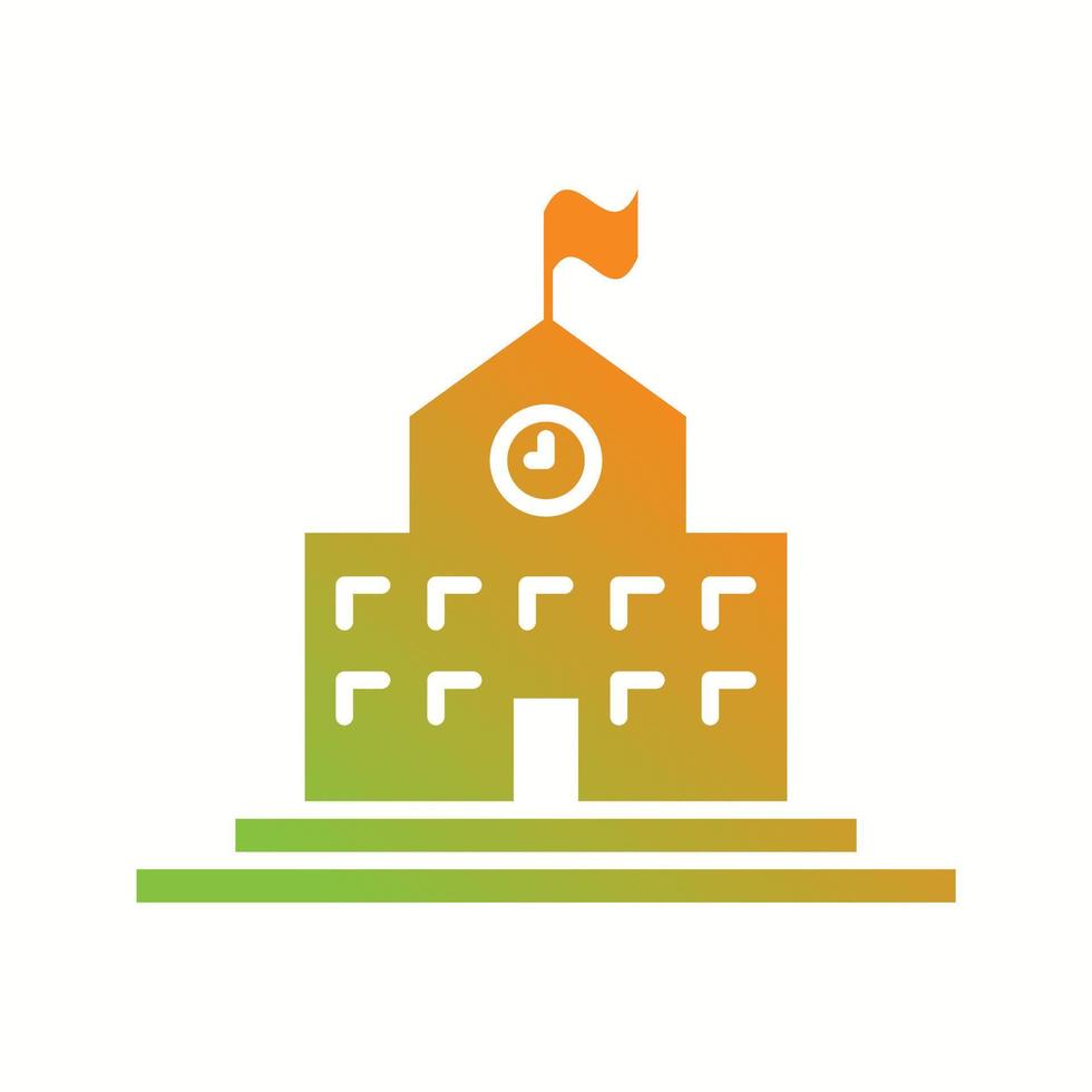 Beautiful University Vector Glyph icon