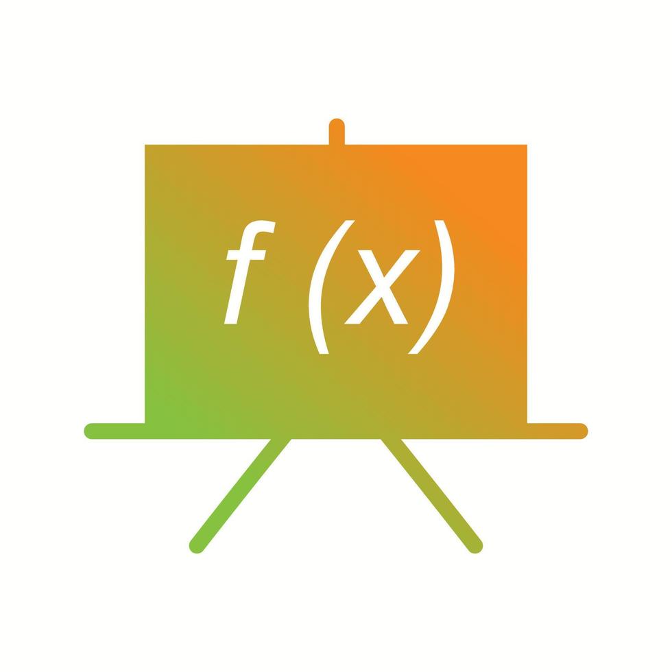 icono de glifo de vector de fórmula hermosa