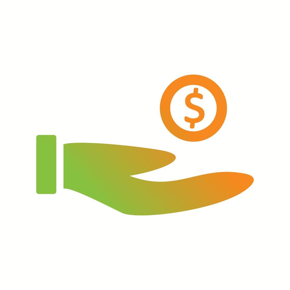 Beautiful Charity Vector Glyph icon