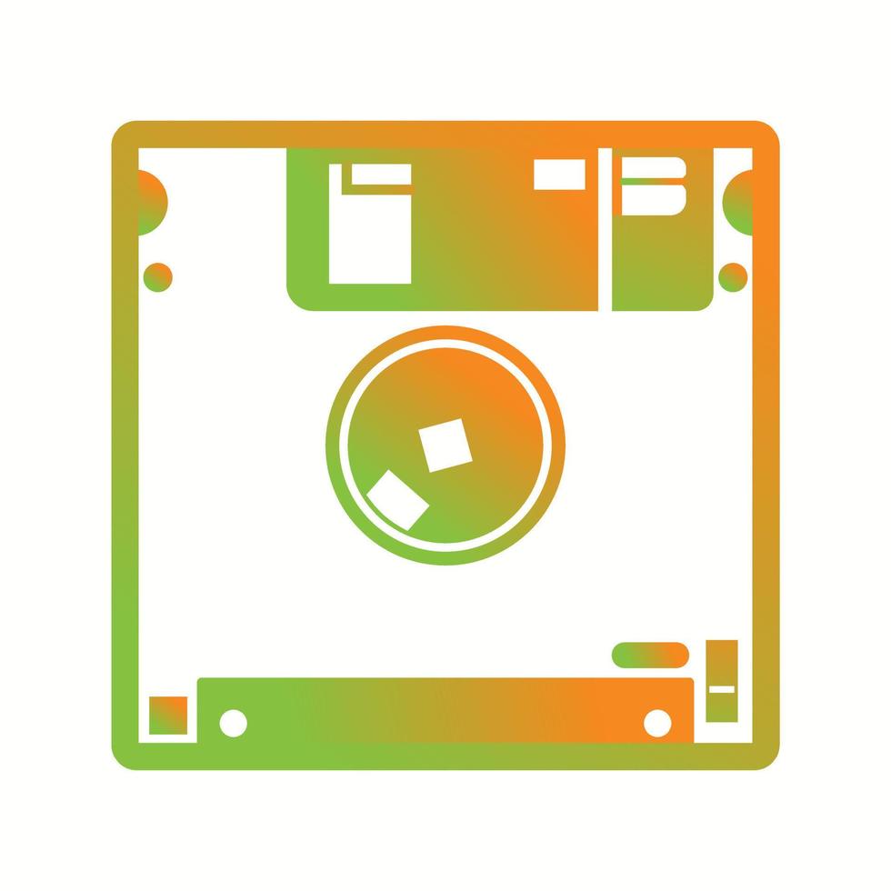 Beautiful Diskette Vector Glyph icon