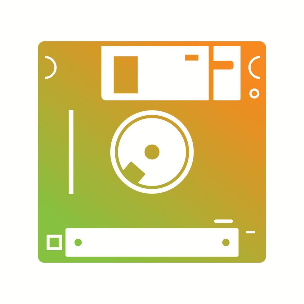 Beautiful Diskette Vector Glyph icon