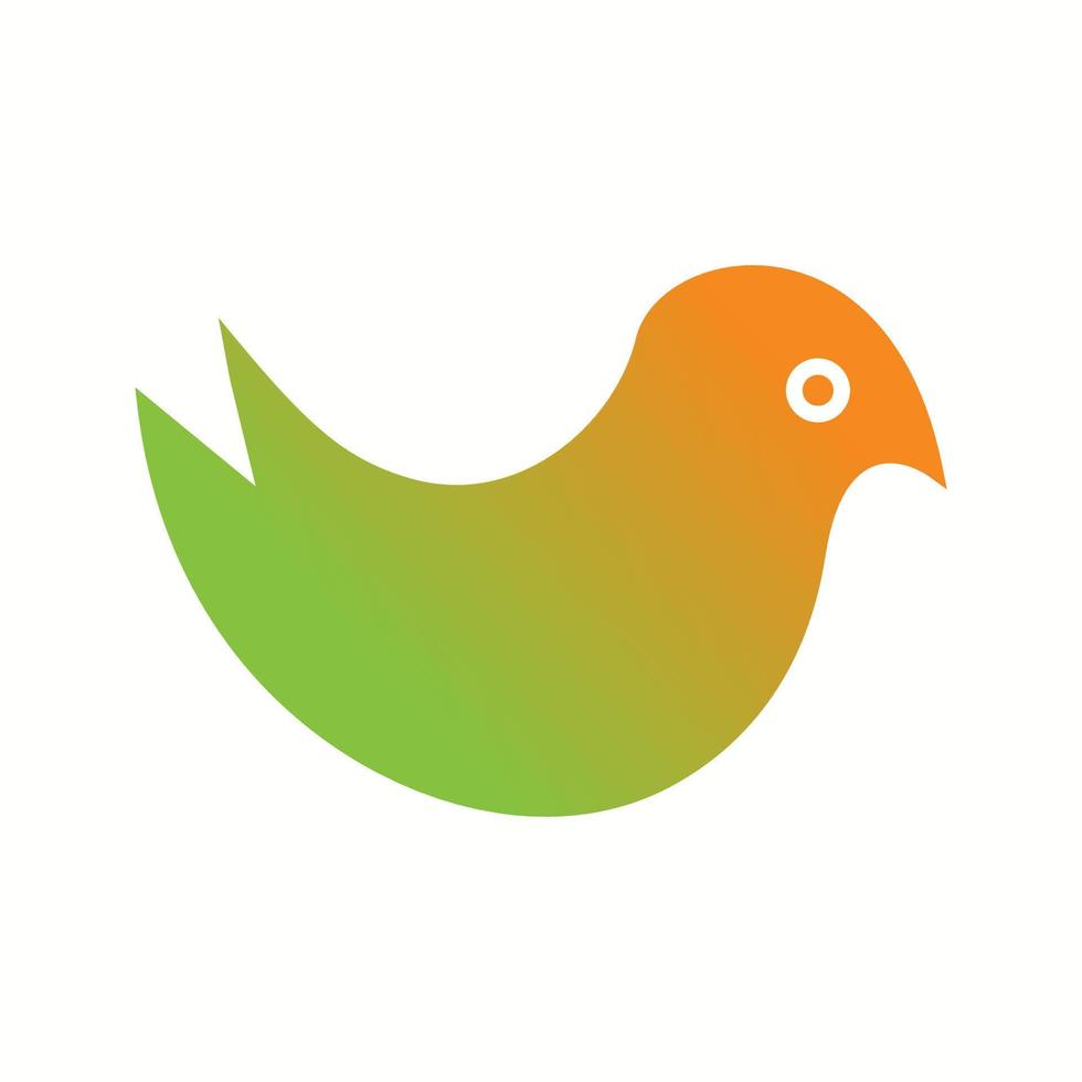 Beautiful Cutie bird Vector Glyph icon