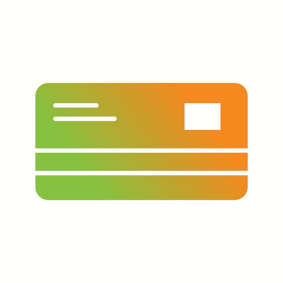 Beautiful ATM card Vector Glyph icon