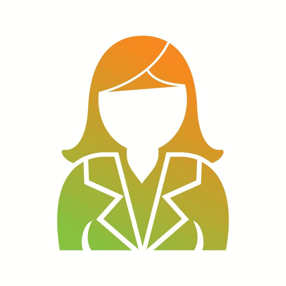 Beautiful Business woman Vector Glyph icon