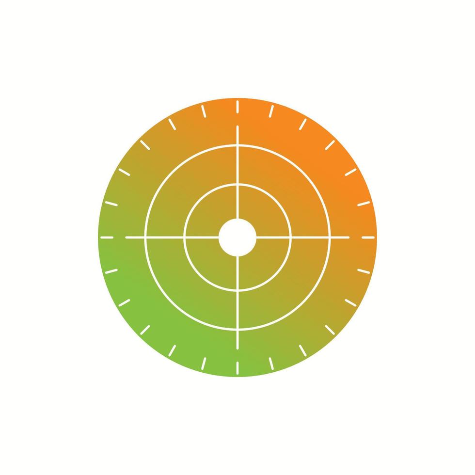 Beautiful Target Vector Glyph icon