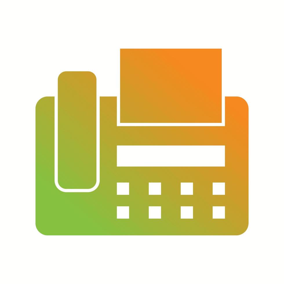 Beautiful Fax machine Vector Glyph Icon