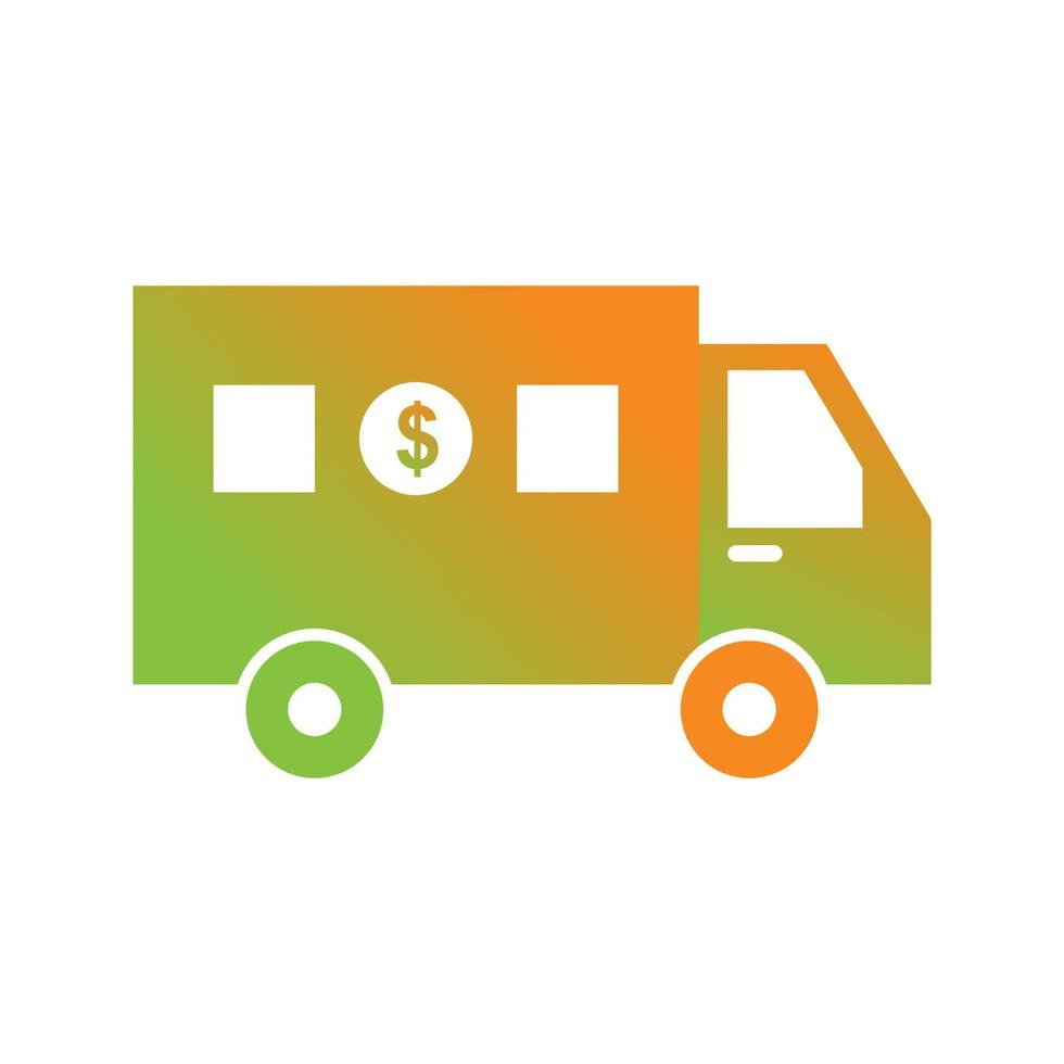 Beautiful Van Vector Glyph Icon