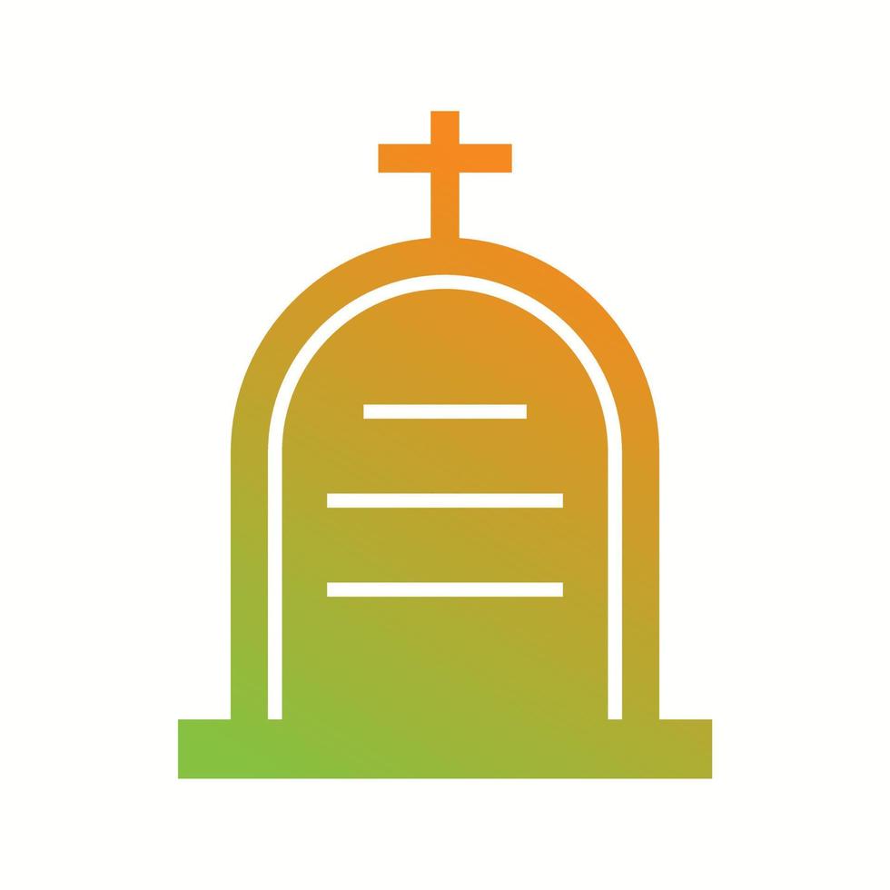 Beautiful Cemetery Vector Glyph Icon