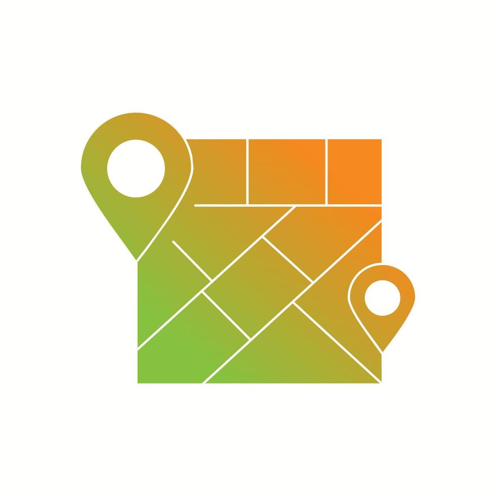 Beautiful Mark place on map Vector Glyph icon