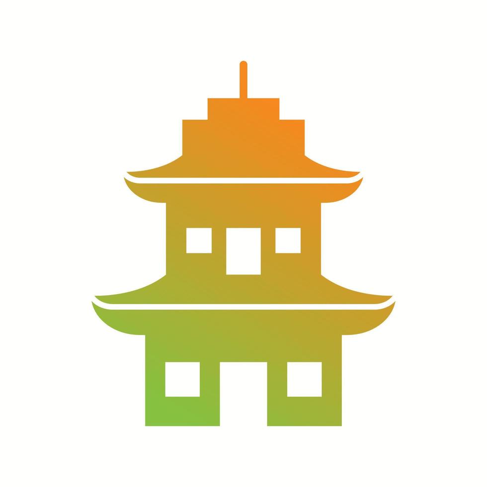 Beautiful Temple Vector Glyph Icon
