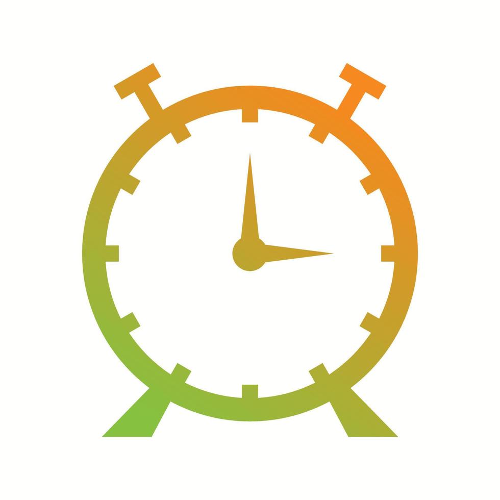 hermoso icono de glifo de vector de reloj