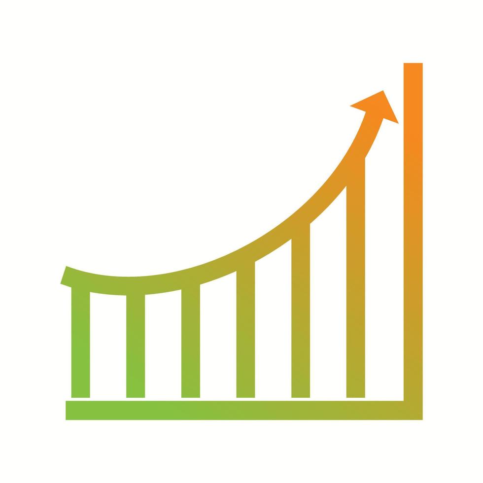 Beautiful Business growth Vector Glyph icon