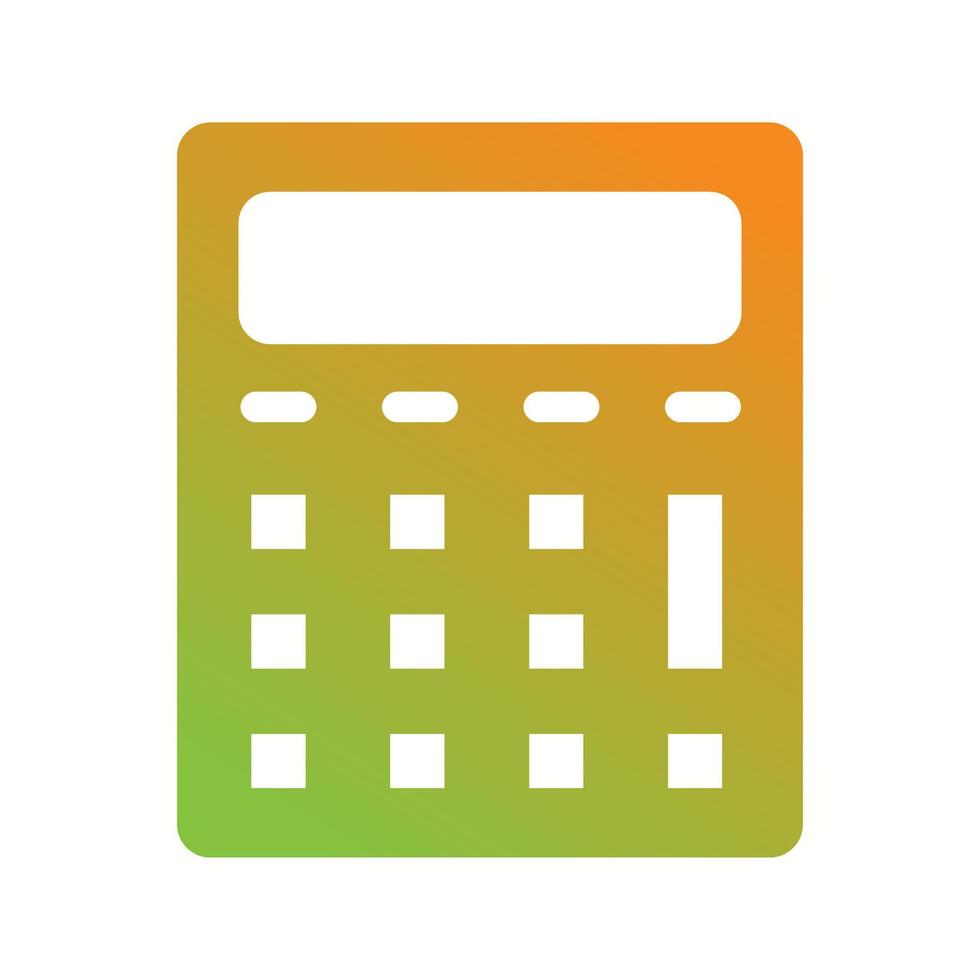 Beautiful Calculator Vector Glyph Icon
