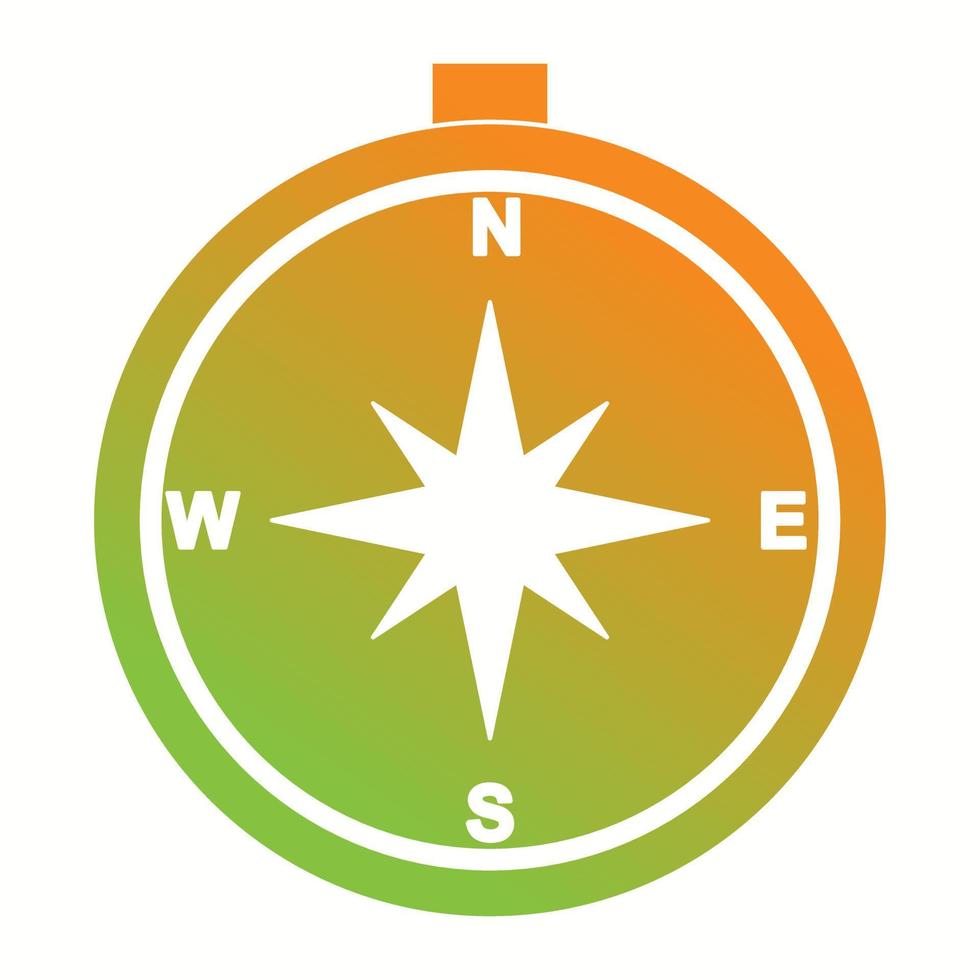 Beautiful Compass Vector Glyph icon