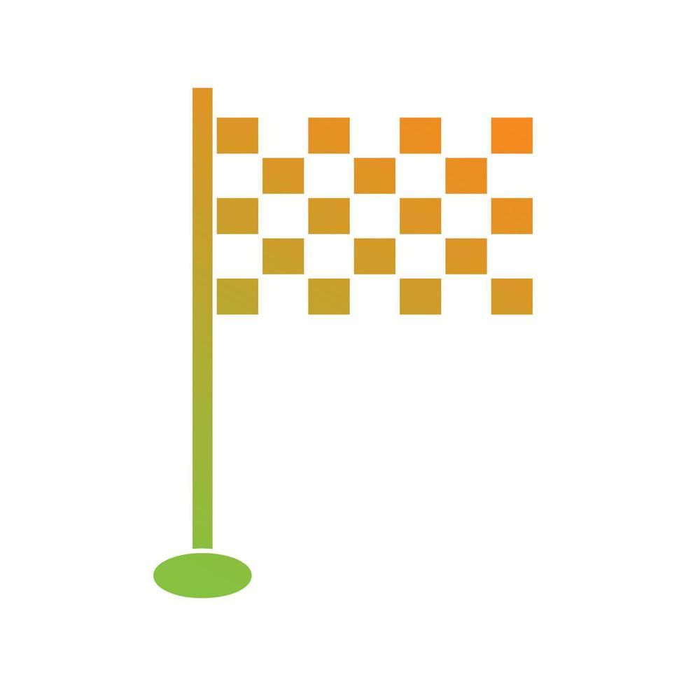 Beautiful Flag Vector Glyph icon