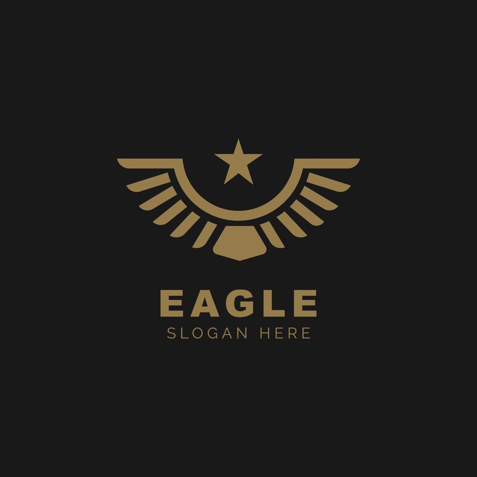 Eagle icon design template vector