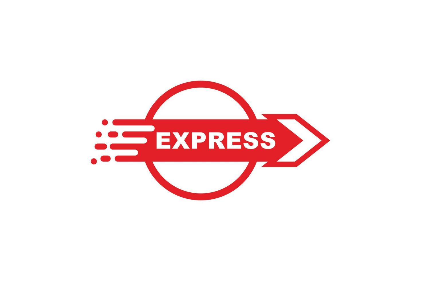 Express logo template design vector icon illustration