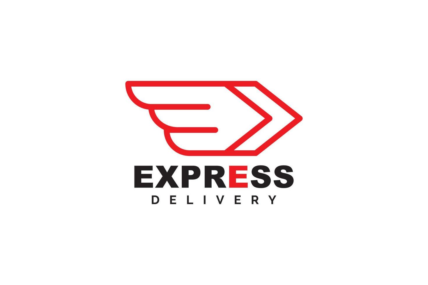 Express logo template design vector icon illustration