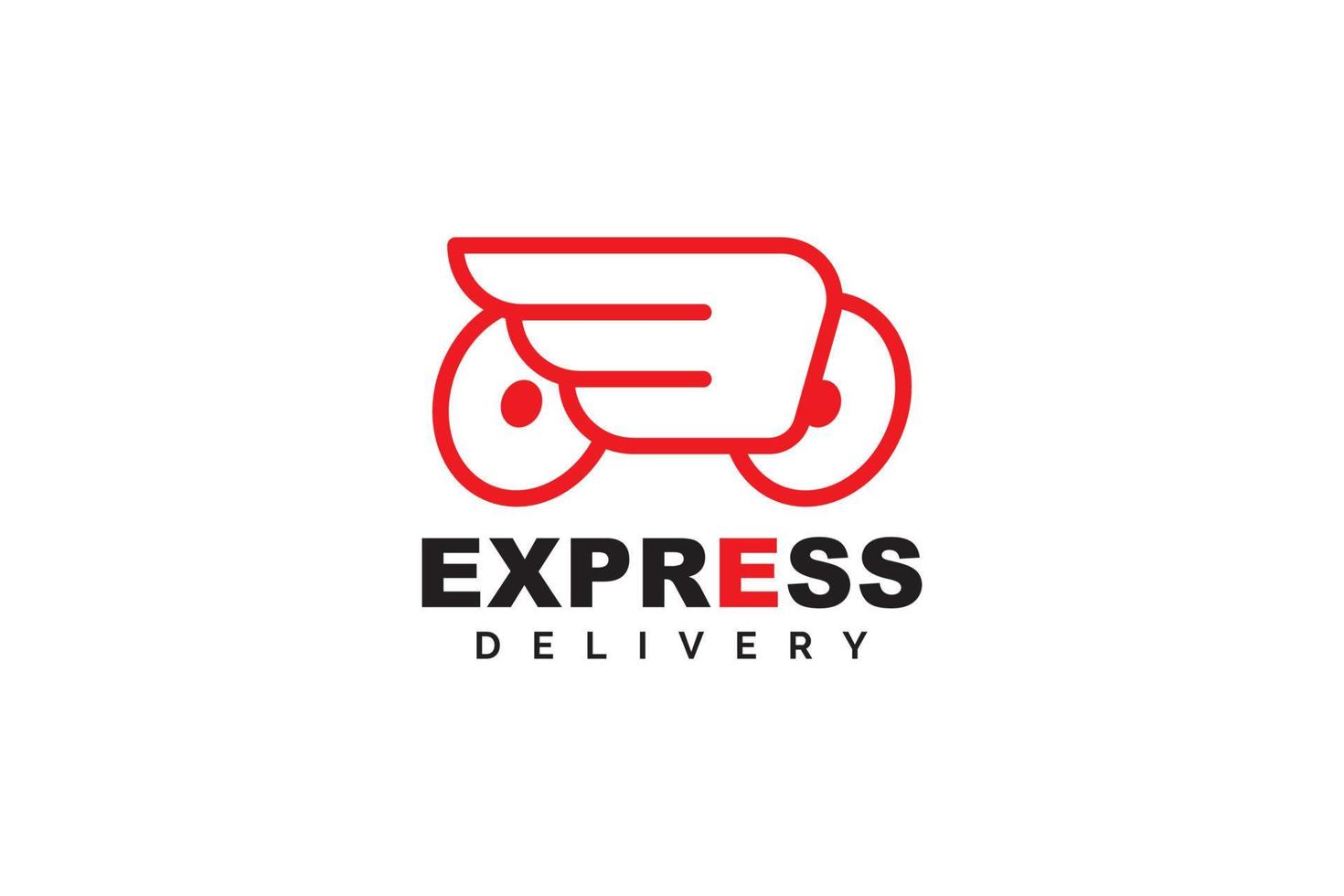 Express logo template design vector icon illustration