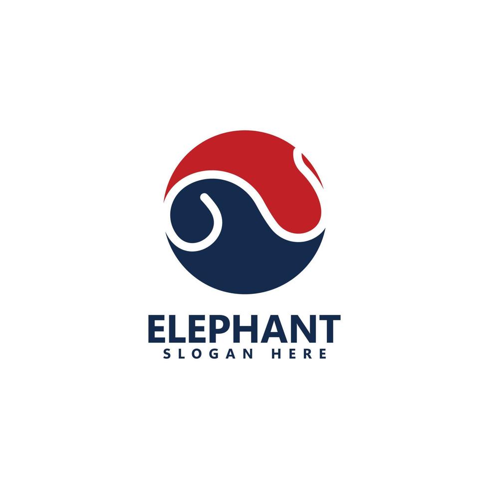 Elephant logo design template icon vector illustration