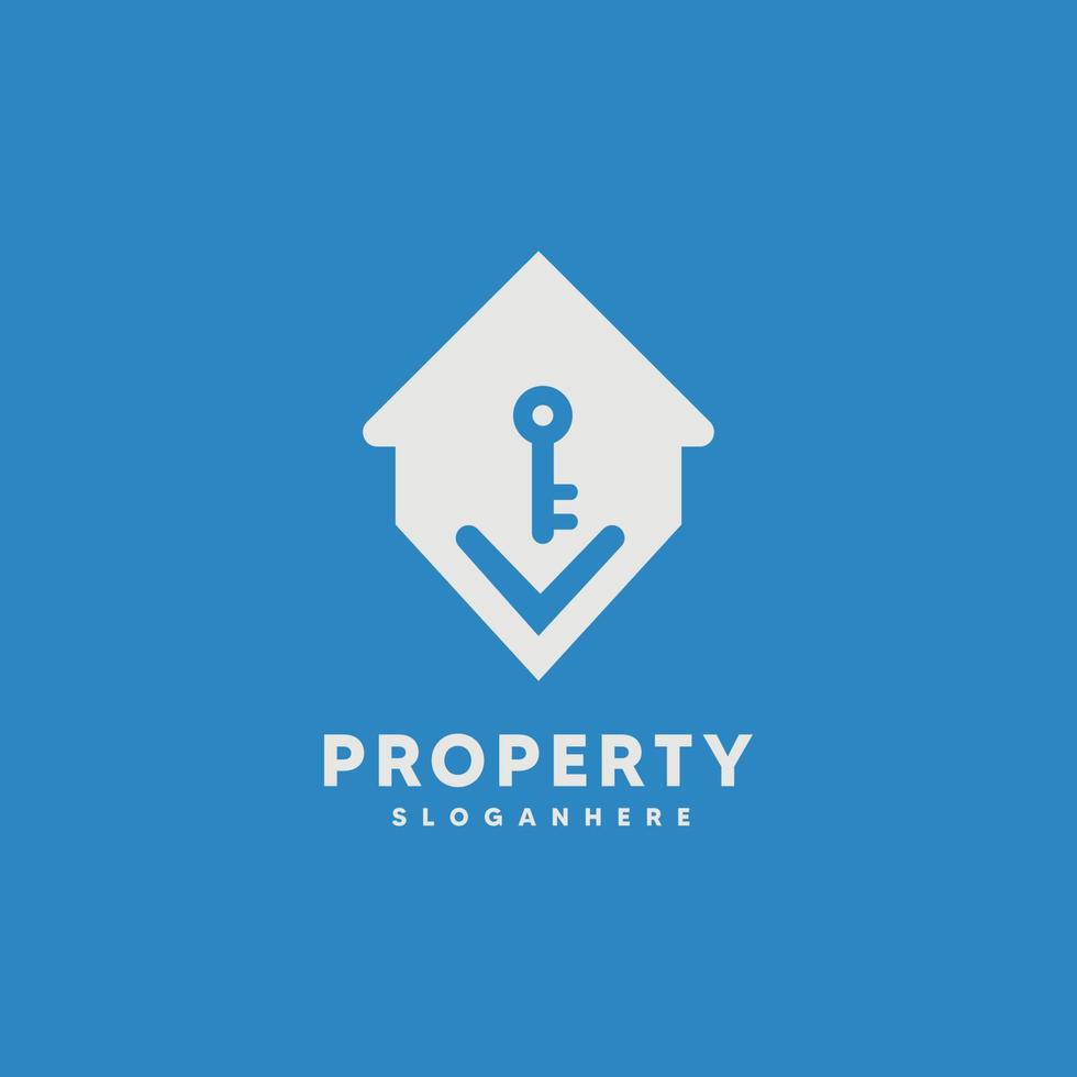 Property logo template vector illustration design icon