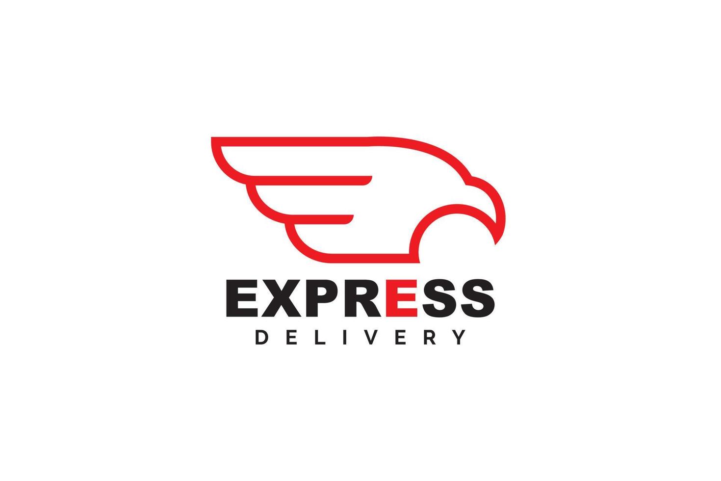 Express logo template design vector icon illustration