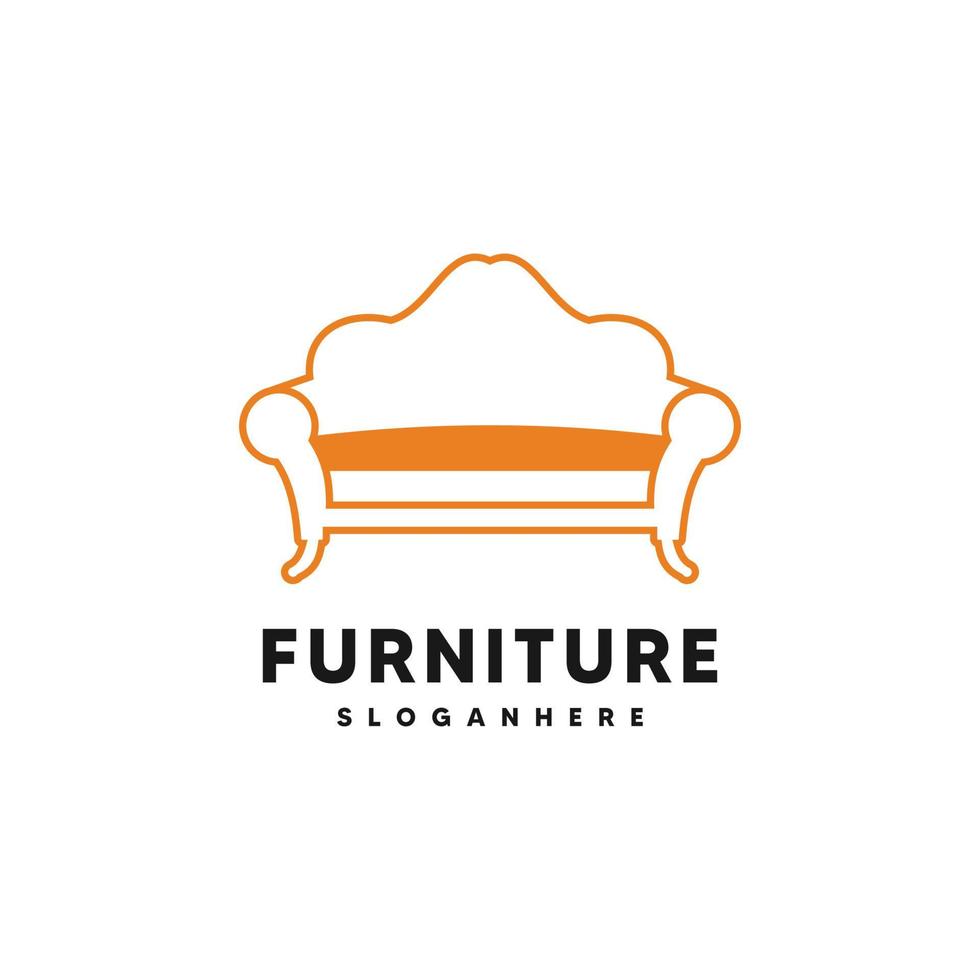 Furniture logo design template icon vector illustration