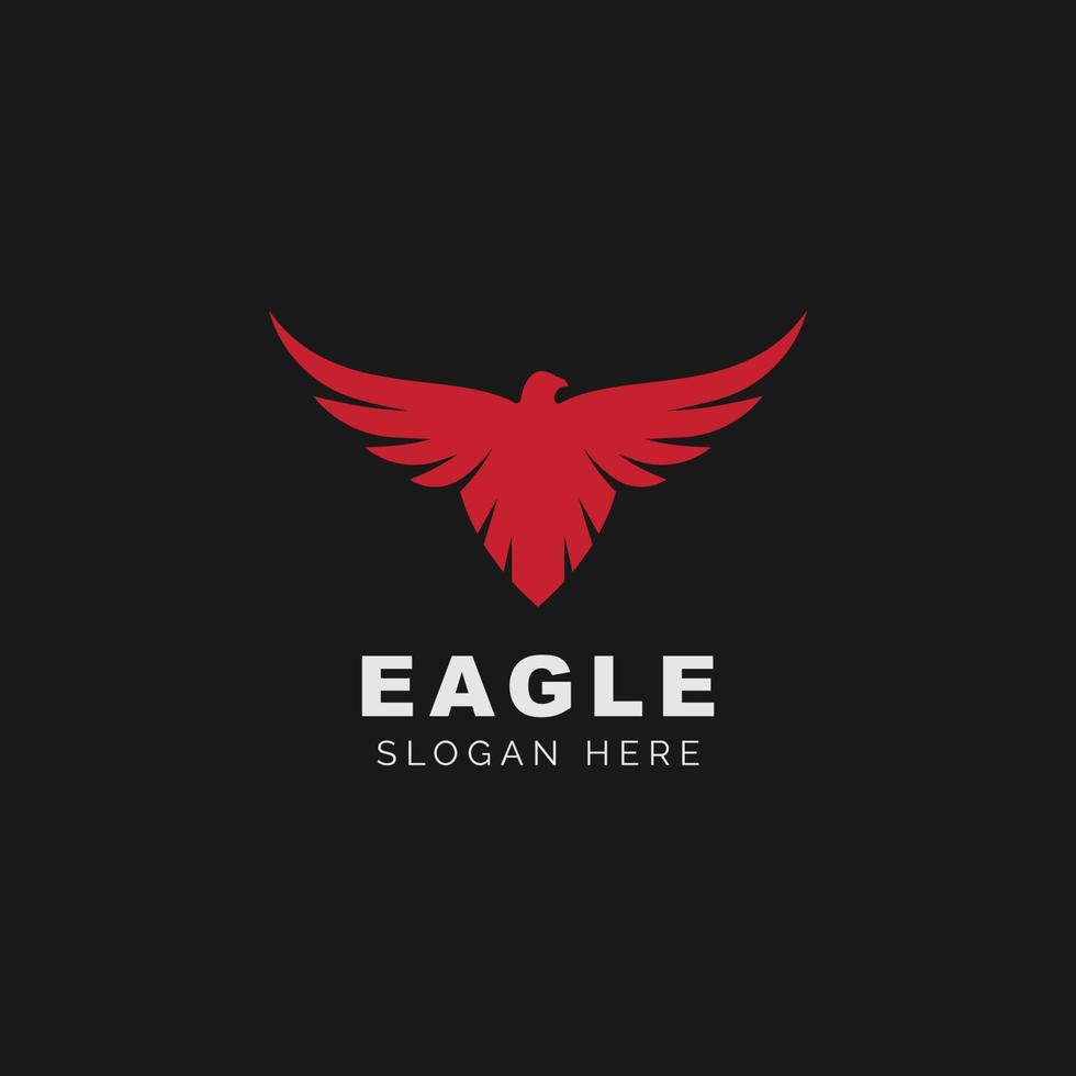 plantilla de logotipo de águila vector