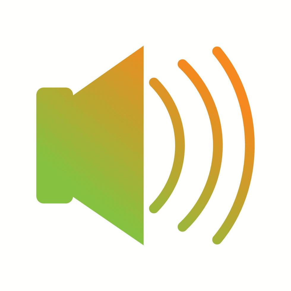 Beautiful Loud Speaker Glyph Vector Icon