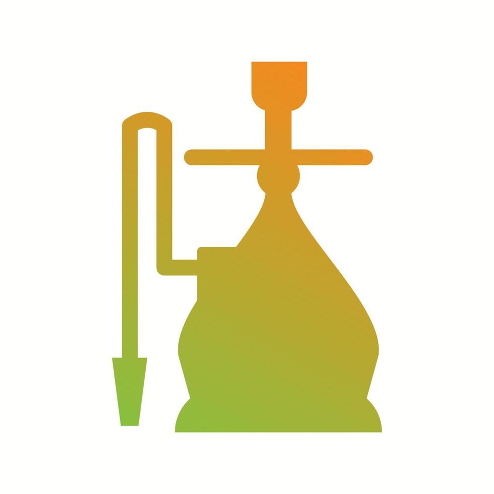 Beautiful Hookah Glyph Vector Icon