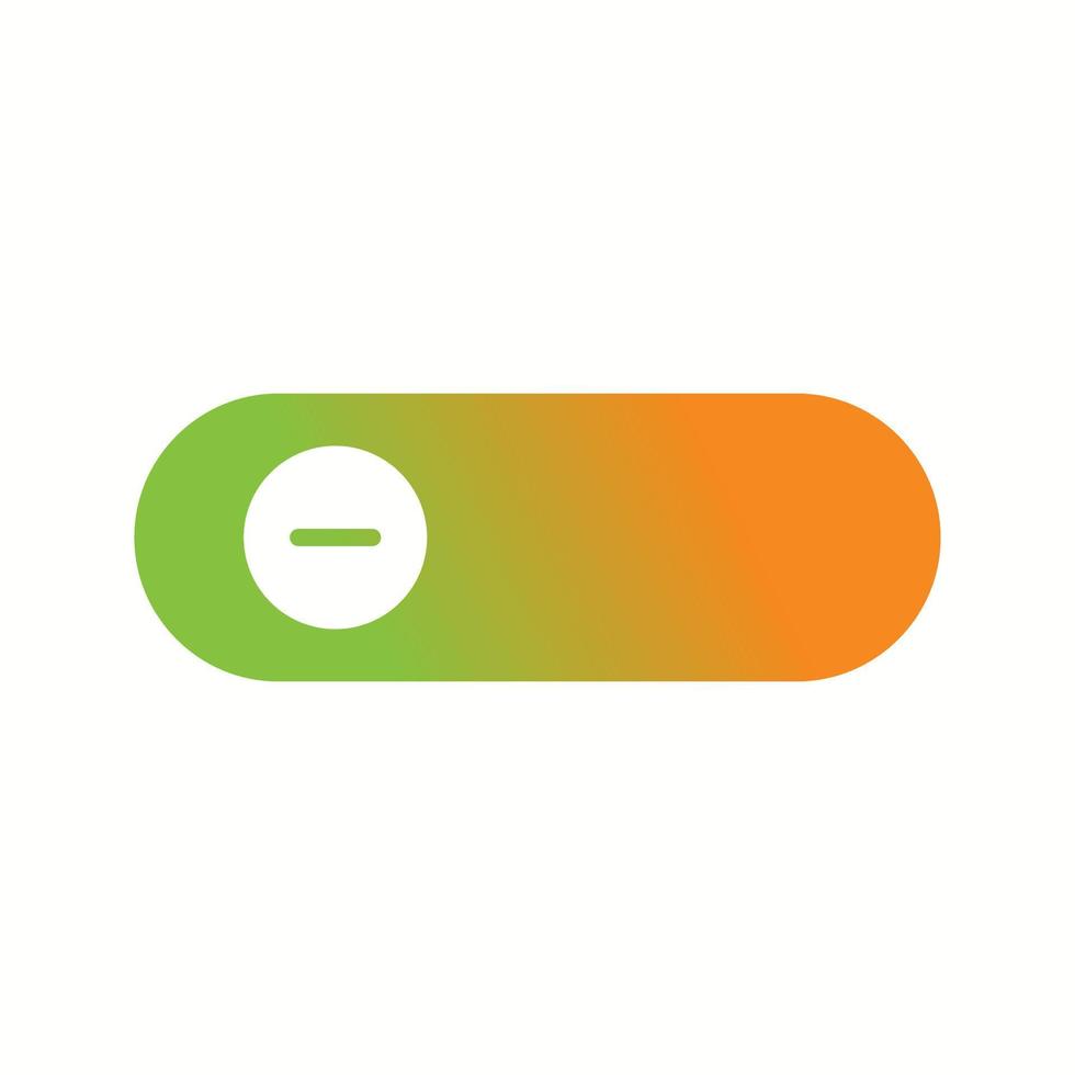 Beautiful Slide Button Glyph Vector Icon