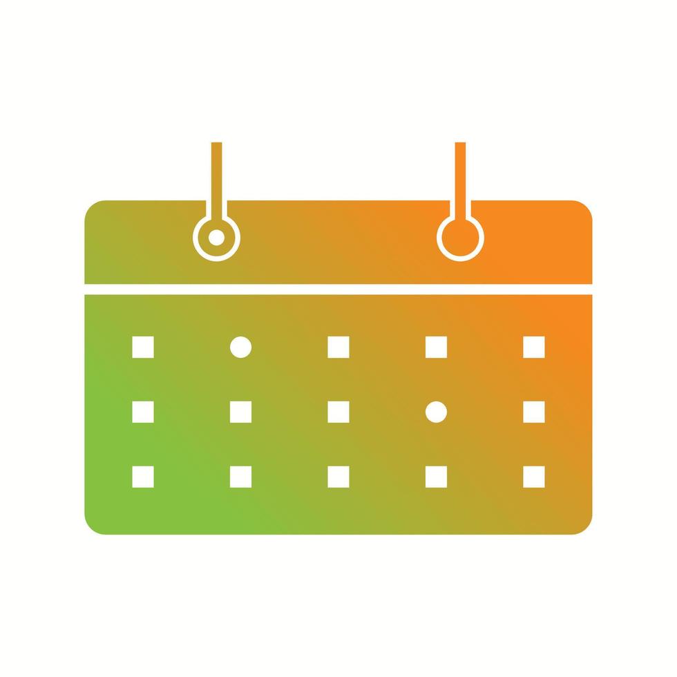 Beautiful Female Calendar Glyph Vector Icon
