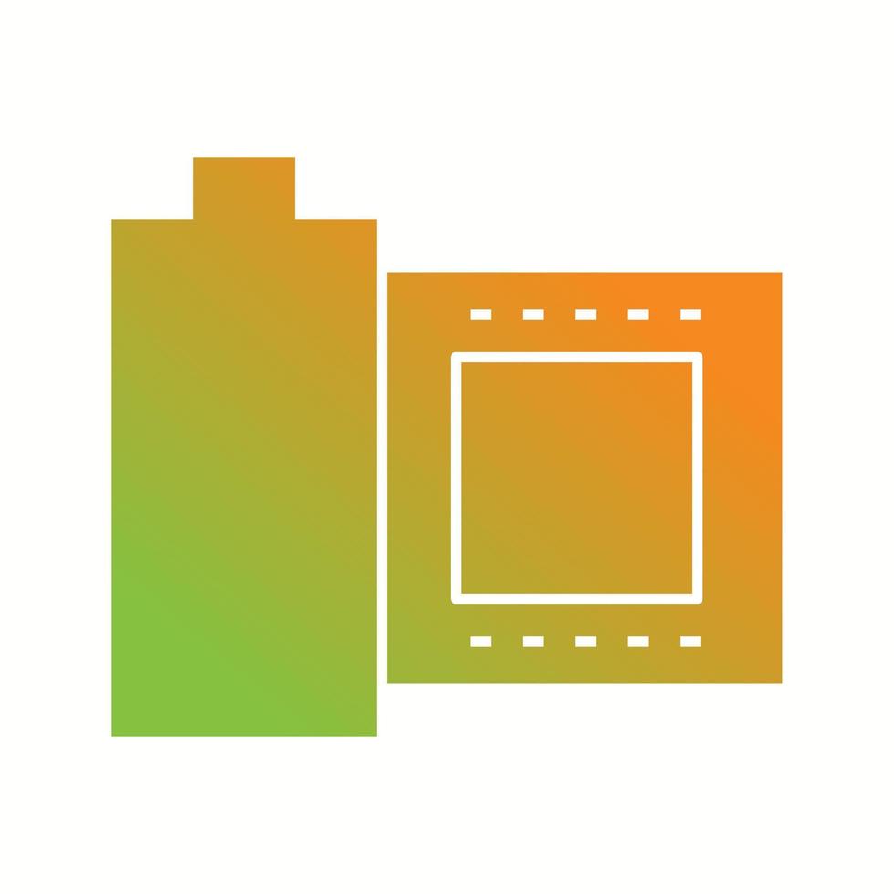 Beautiful Reel Glyph Vector Icon
