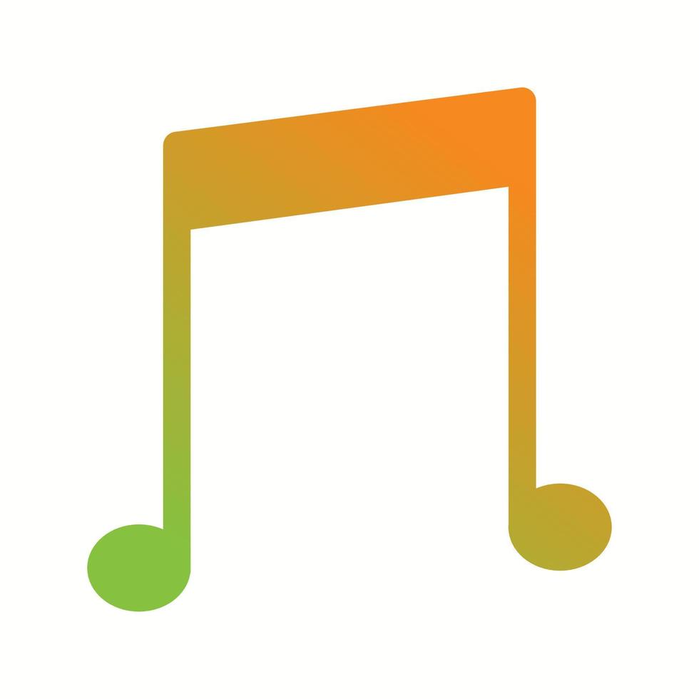 Beautiful Music Glyph Vector Icon