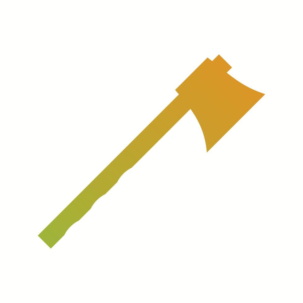 Beautiful Axe Glyph Vector Icon