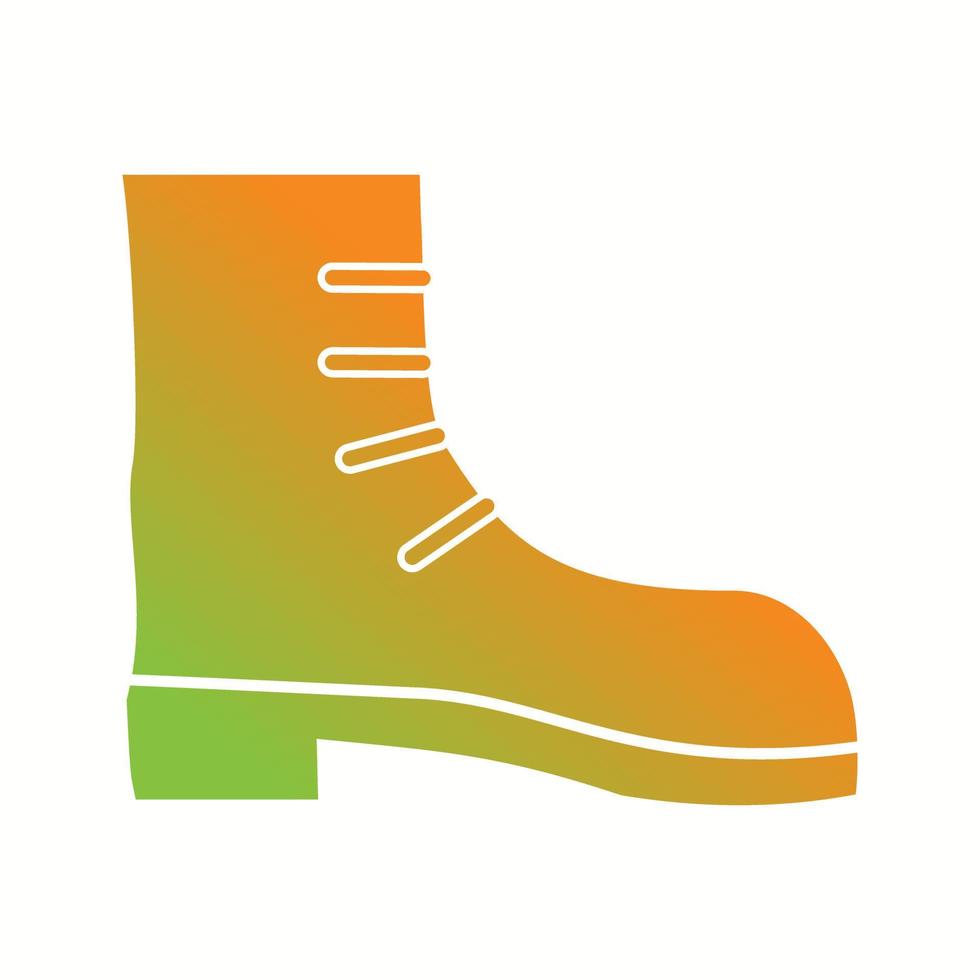 Beautiful Long boot Glyph Vector Icon