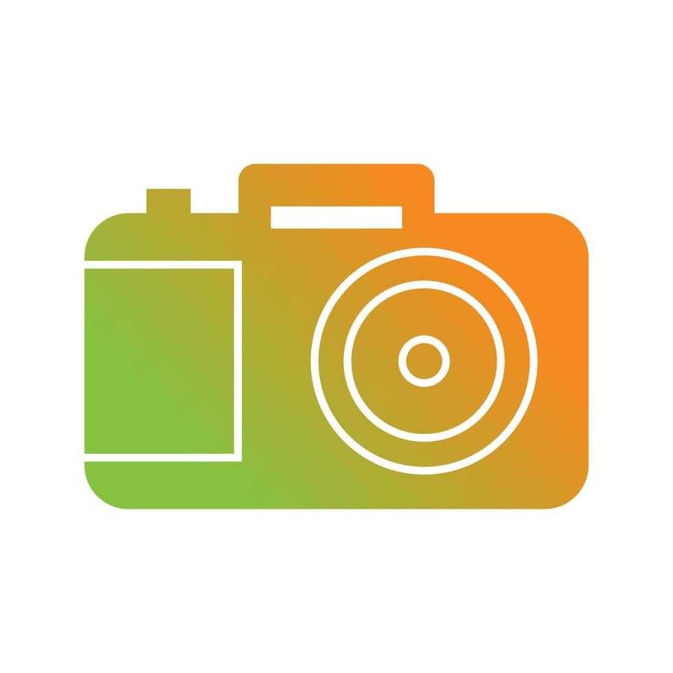 Beautiful Camera Glyph Vector Icon