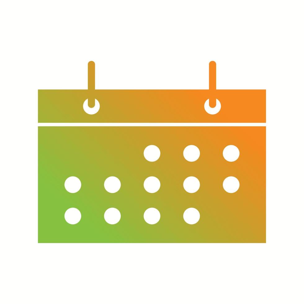 Beautiful Calendar Glyph Vector Icon