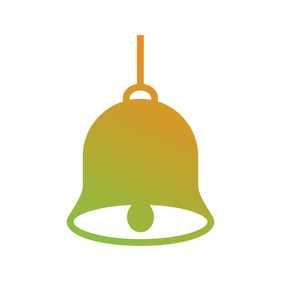 Beautiful Bell Glyph Vector Icon