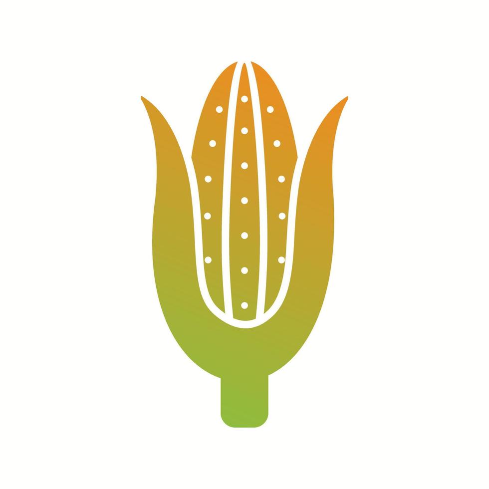 Beautiful Corn Glyph Vector Icon