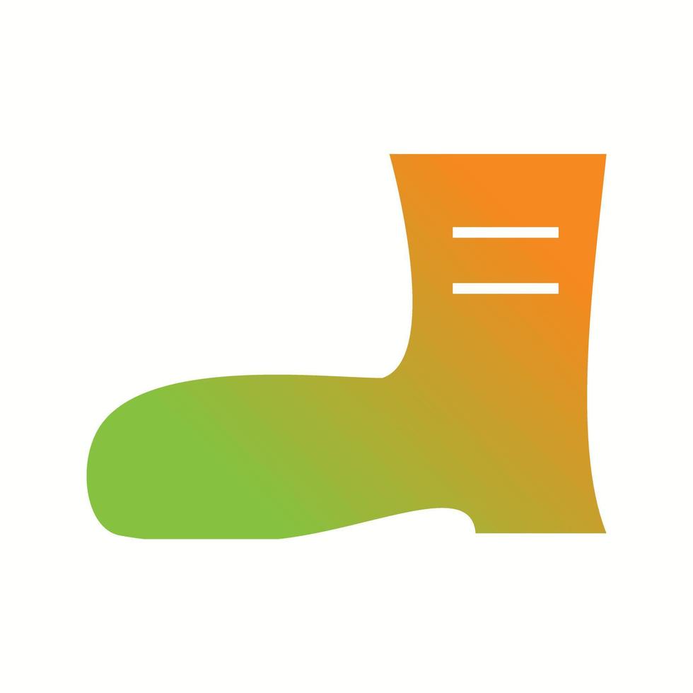 Beautiful Long Boot Glyph Vector Icon
