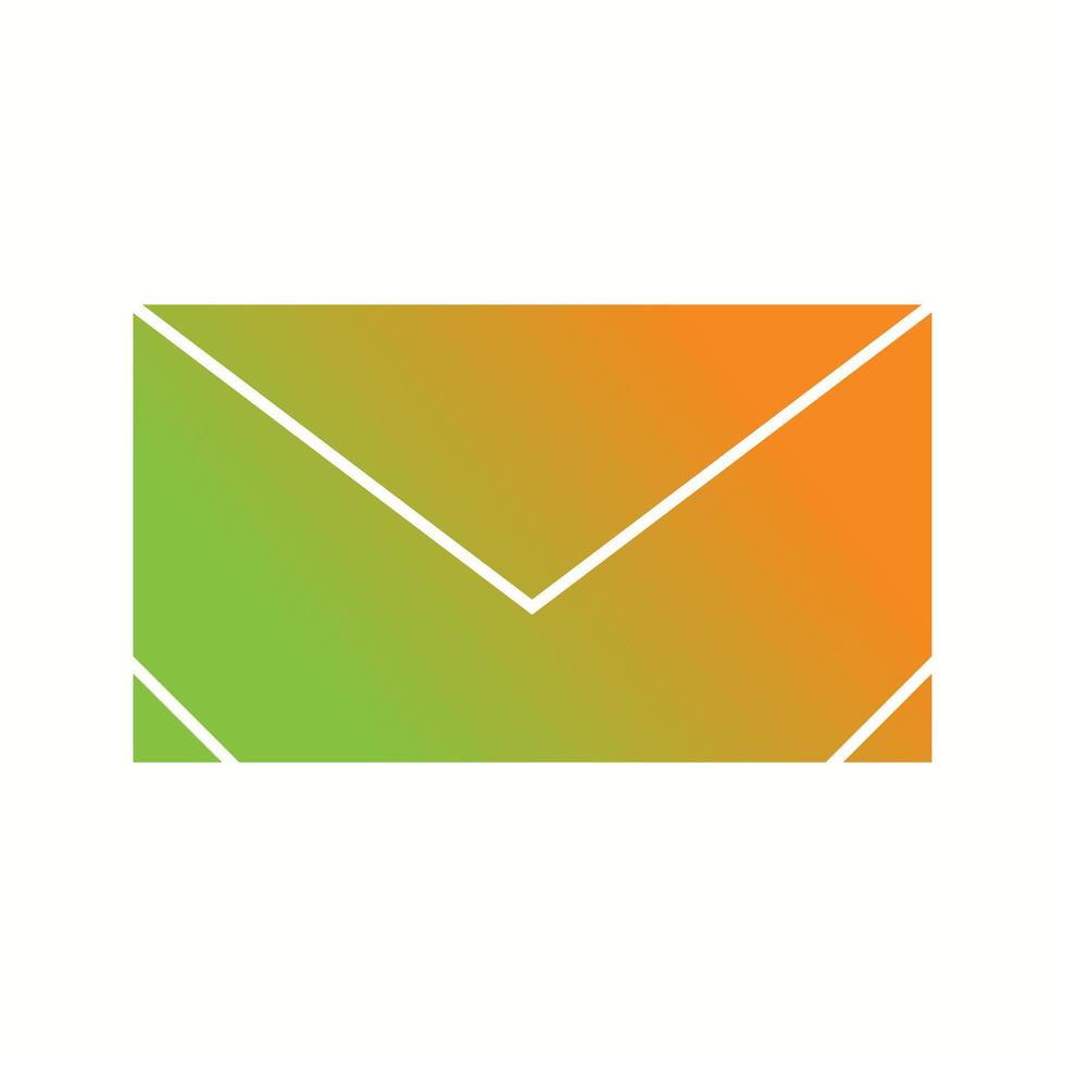 Beautiful Message Glyph Vector Icon