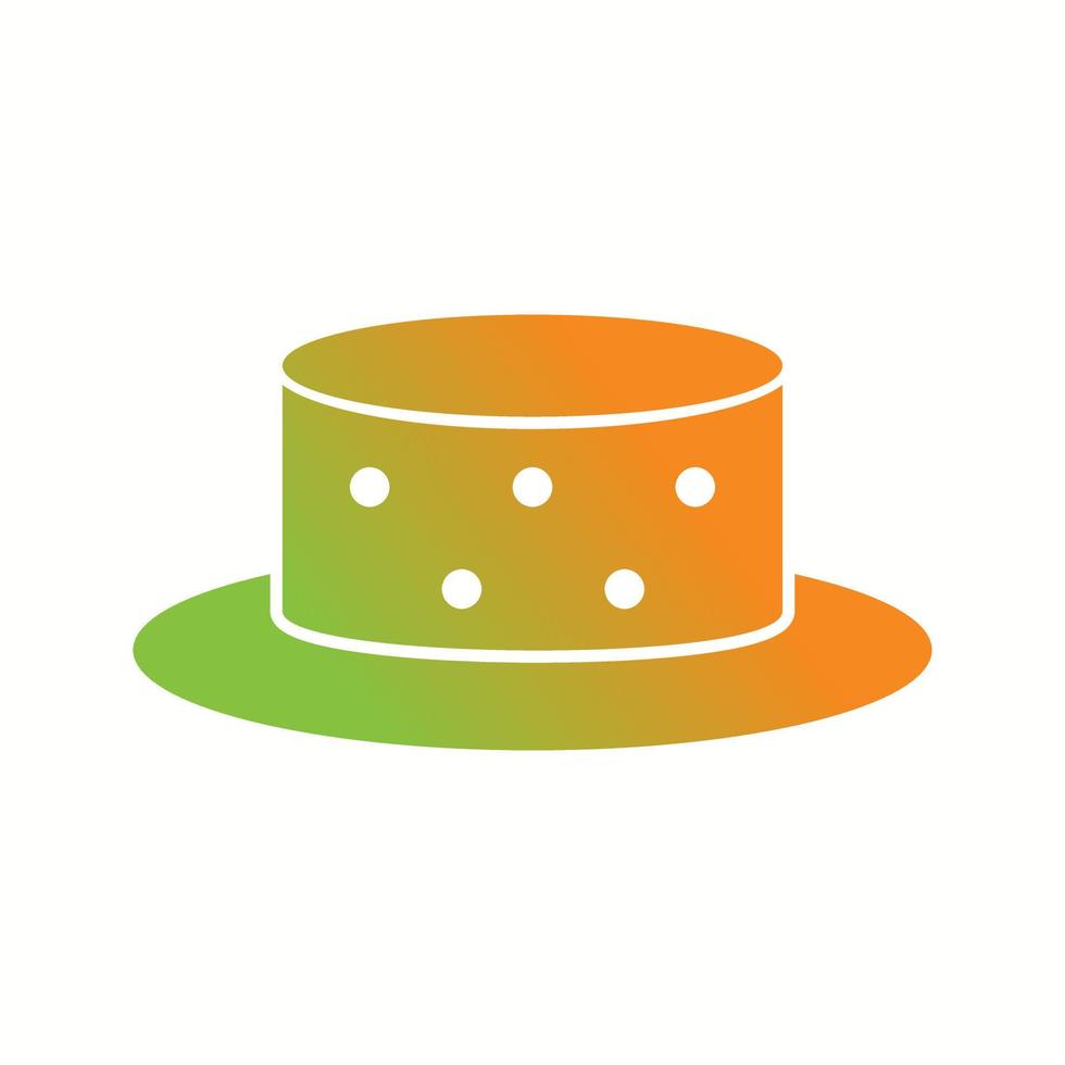 Beautiful Hat Glyph Vector Icon